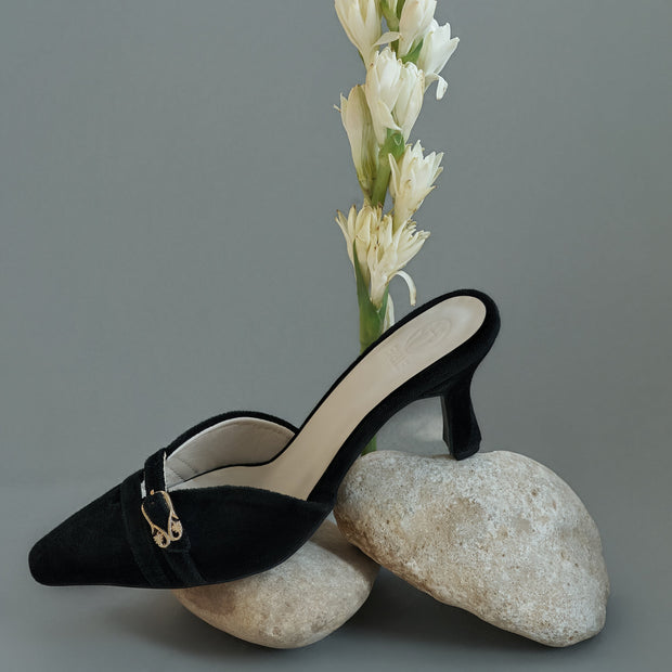 Velora Mules in Black